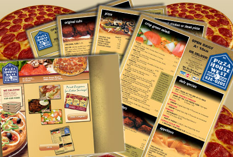 Pizza House West / Website Development & Menu Design